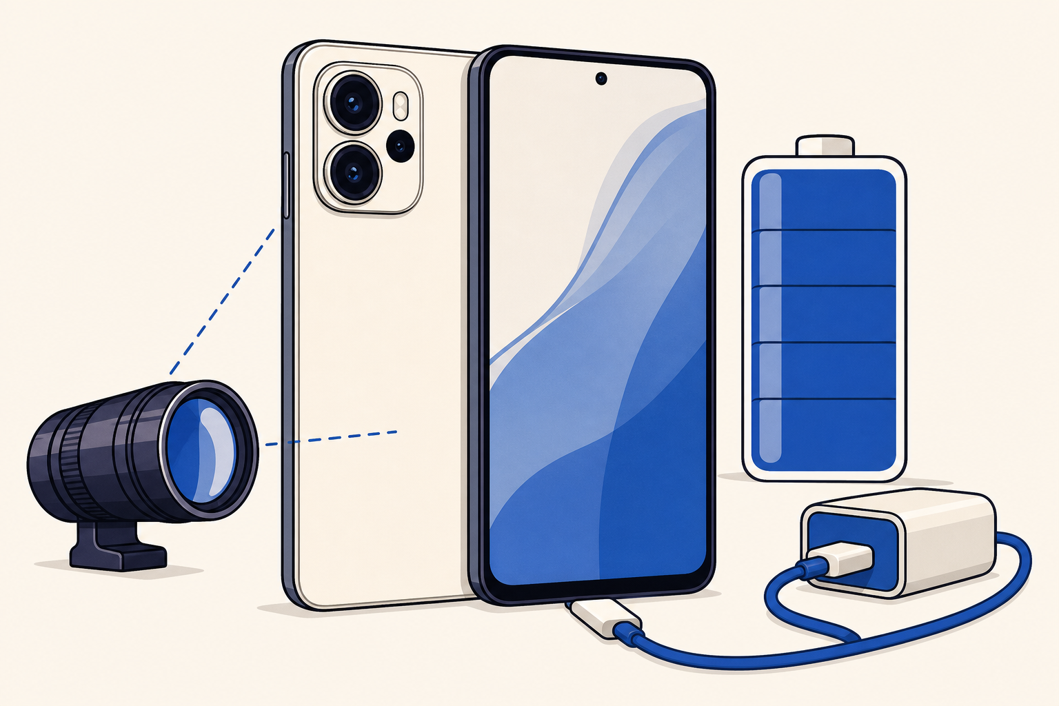 Ilustración de OPPO Reno16 F llega a Chile con teleobjetivo de 50 MP y batería de 7.000 mAh