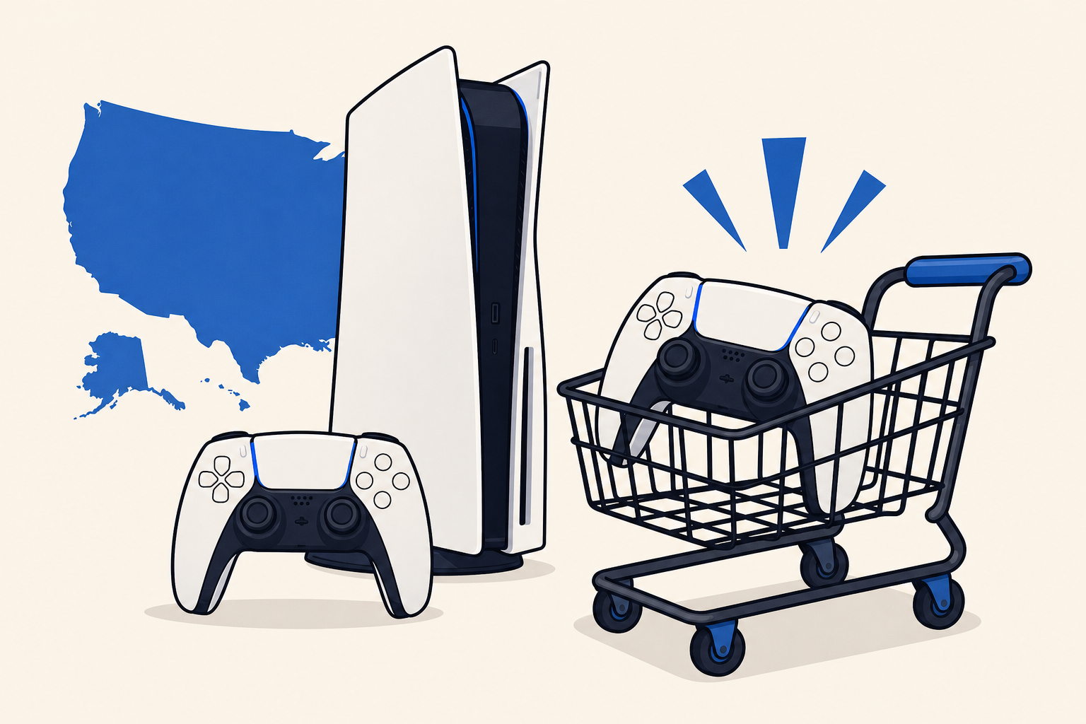 Ilustración de PlayStation Direct rebaja a 19 dólares un segundo control DualSense reacondicionado al comprarlo con una PS5