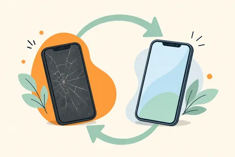 Ilustración de Apple cita créditos de 175 a 885 dólares por canje de un iPhone 13 o más nuevo
